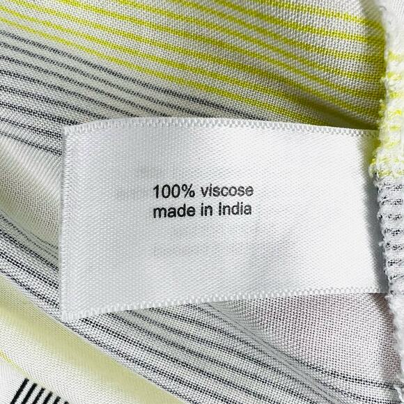 Lane Bryant Womens Striped Puff Sleeve Button-Front Peplum Top Size 14 - Picture 11 of 13